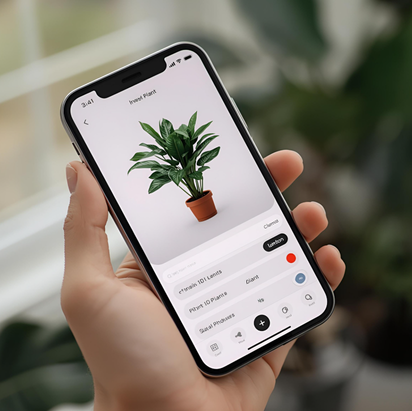 PlanteSitter app on mobile